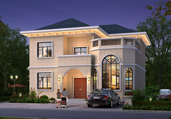 經(jīng)典20萬左右二層別墅設(shè)計(jì)圖紙，造型頗具設(shè)計(jì)感的小別墅