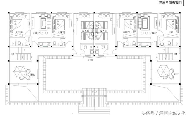 三層中式別墅設計圖，簡約大氣，真正的豪宅