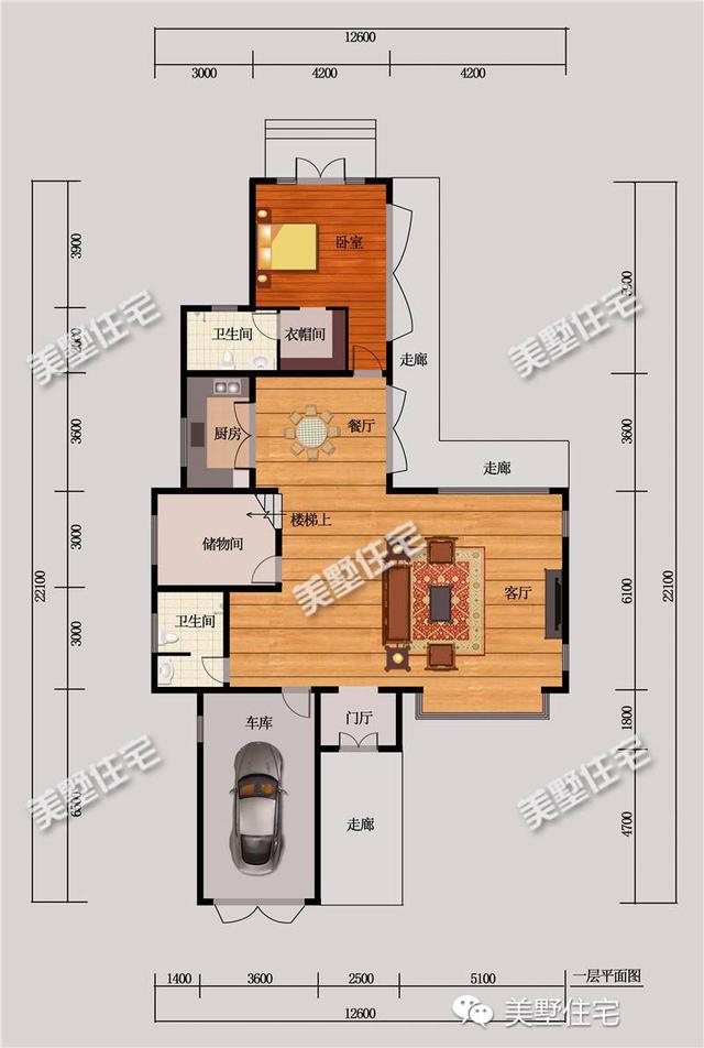 12X22米中式三層別墅設計圖，主體造價55萬，精致漂亮