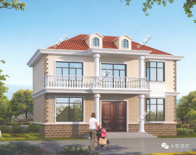 2款二層別墅設計圖，城市房子買不起，就去農村建一所屬于自己的房子吧