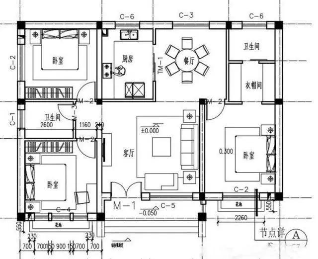 鄉村一層房屋設計，專為父母設計的養老房
