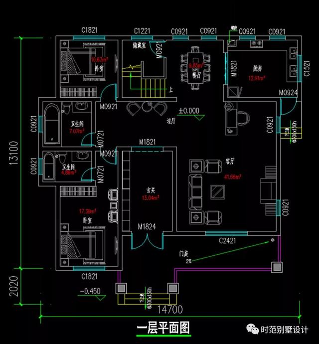 14x13米三層新中式別墅設計圖，大氣美觀適合自建，比歐式更簡約、更耐看。