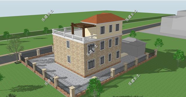 11X11米兩層半歐式別墅設計，方正大方，非常實用