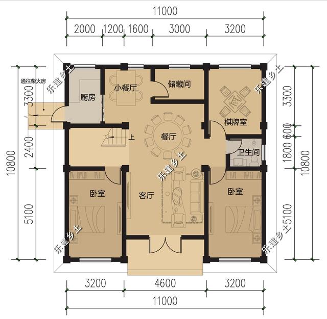 11X11米兩層半歐式別墅設計，方正大方，非常實用