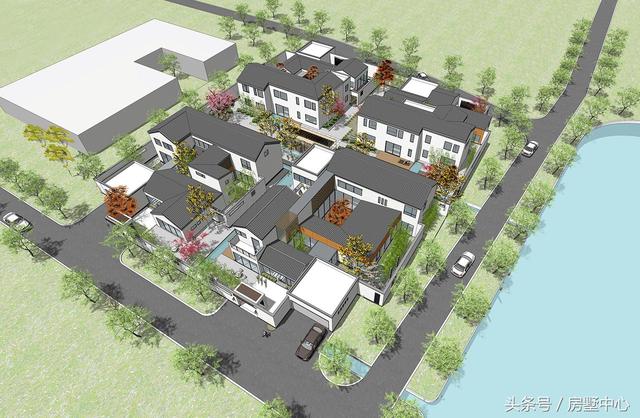 三兄弟合力建的四棟別墅設計圖，一棟給父母，方便以后照顧父母