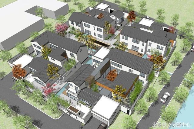 三兄弟合力建的四棟別墅設計圖，一棟給父母，方便以后照顧父母