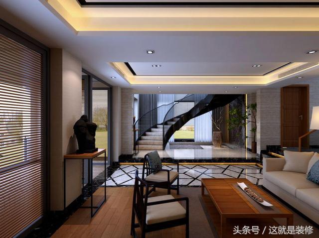 350㎡中式風格別墅設計，這才叫別墅裝修！近城不近塵