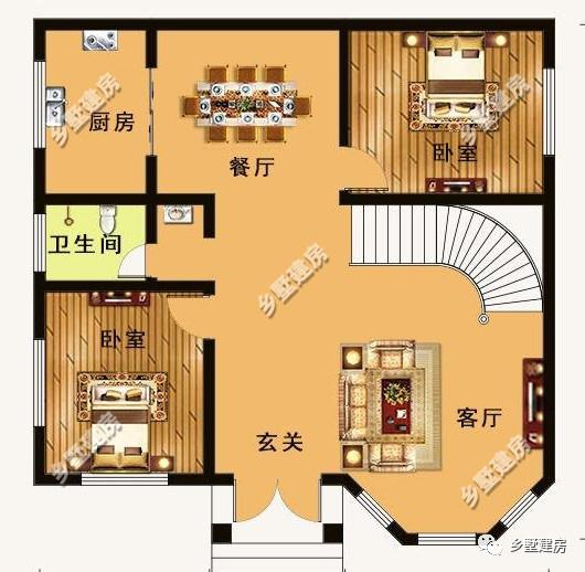 這幾款自建別墅設計，性價比挺高的，主體造價20萬左右