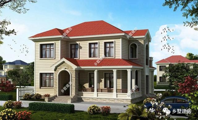 2款不同風格的二層農村自建房別墅設計，適合你嗎？