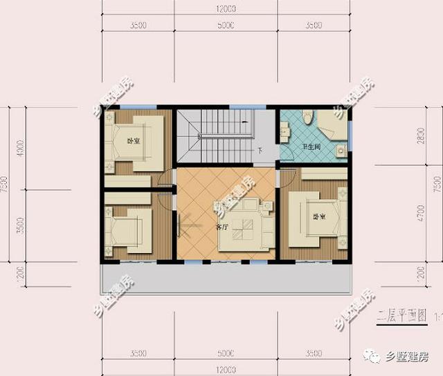 農村別墅設計圖，色系也很重要，現推薦2款流行色隨便選