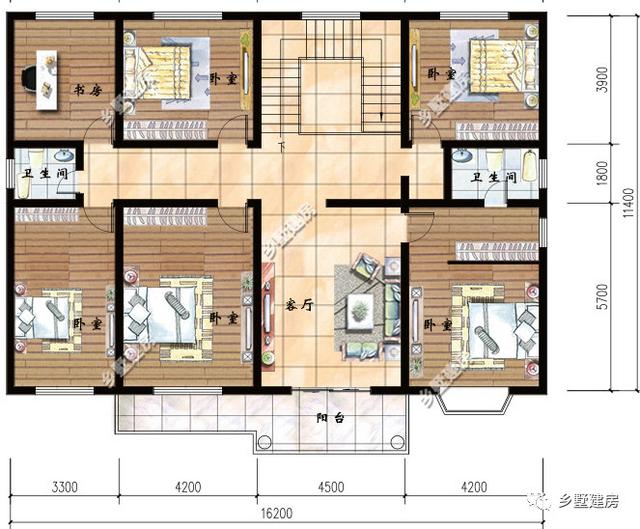 農村別墅設計圖，色系也很重要，現推薦2款流行色隨便選