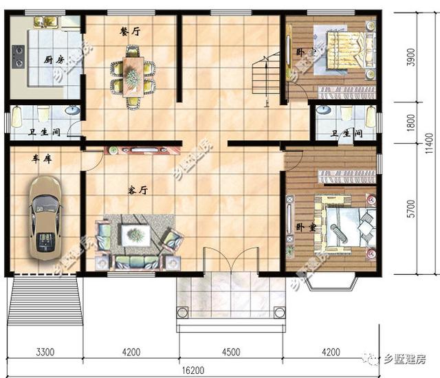 農村別墅設計圖，色系也很重要，現推薦2款流行色隨便選