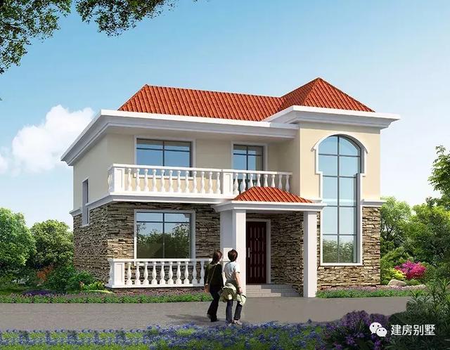 4棟造價差不多的兩層別墅設計圖，施工簡單，包工頭看了笑呵呵