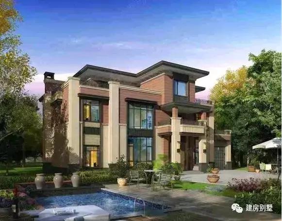 8款新中式自建別墅設計圖，配上中式風格的內裝，在農村很受歡迎