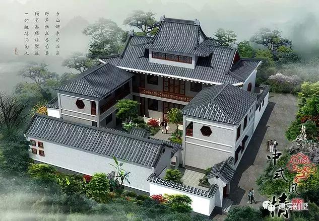 8款新中式自建別墅設計圖，配上中式風格的內裝，在農村很受歡迎