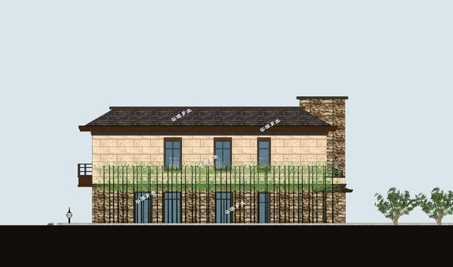 二層新中式獨棟別墅設計，空間利用合理，氣派奢華