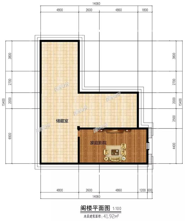 這款二層別墅設(shè)計圖，占地兩百多平方，外型極美，絕對稱得上是豪宅