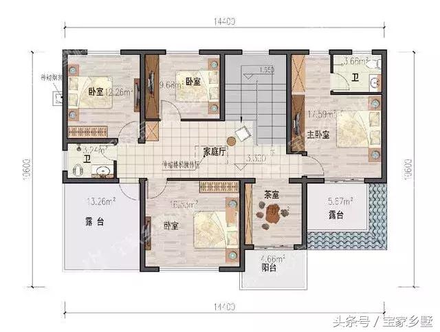 13款農村別墅設計戶型推薦，各種款式都有，鄰居們紛紛羨慕
