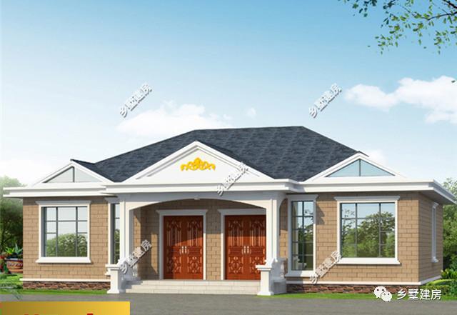適合在農村養老居住的一層別墅設計圖，趕緊回家給父母建一棟吧