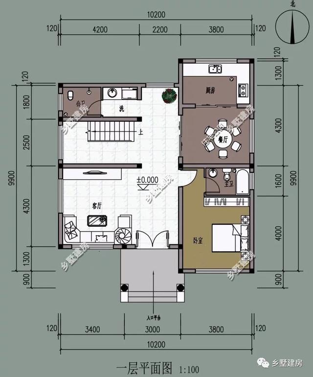 清新的空氣搭配上個性化的農村自建房設計圖，寬敞又大方