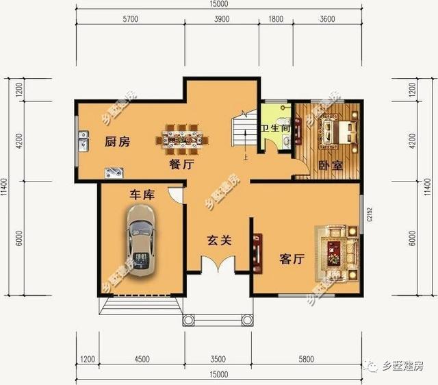 清新的空氣搭配上個性化的農村自建房設計圖，寬敞又大方