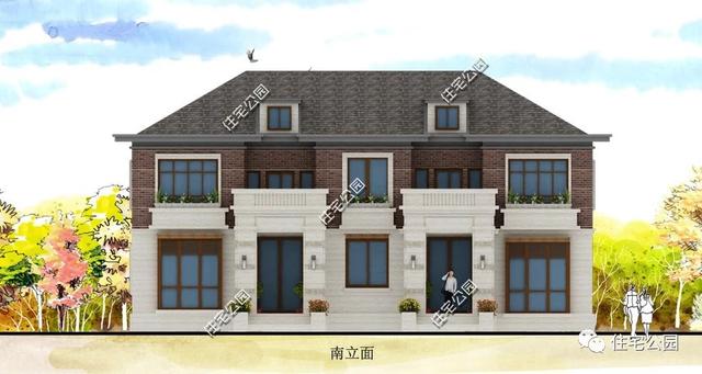 18X10米雙拼別墅設計圖，兄弟姐妹多蓋這樣的房，造價不高還很實用