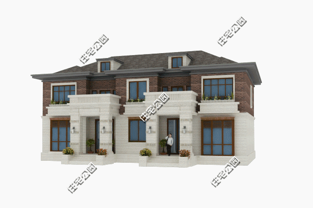 18X10米雙拼別墅設計圖，兄弟姐妹多蓋這樣的房，造價不高還很實用