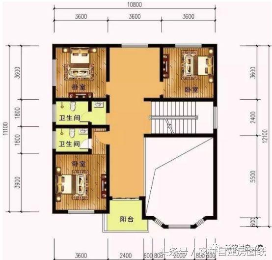 6款小戶型別墅設計圖，戶型好，布局贊