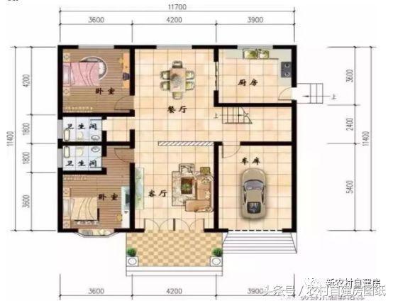6款小戶型別墅設計圖，戶型好，布局贊