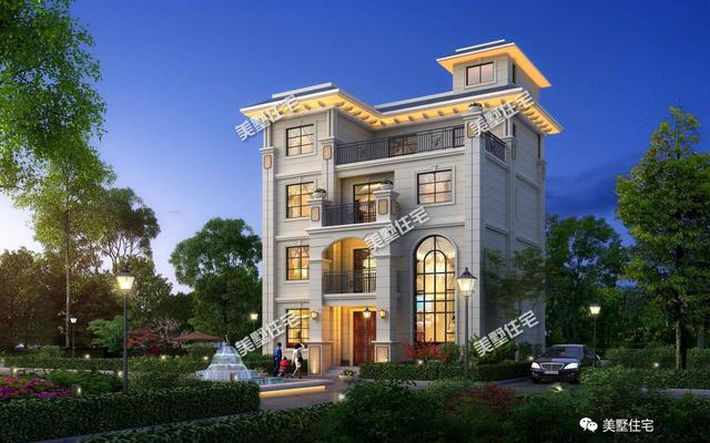 四層歐式農村別墅設計圖，11X11米，7室4廳，很實用