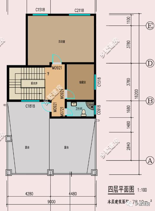 現(xiàn)代風別墅設計圖，簡約時尚，可商住兩用