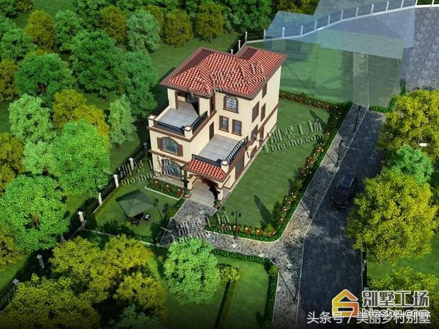 35萬農村三層自建房設計圖，外觀新穎別墅，布局好，建成氣派倍有面