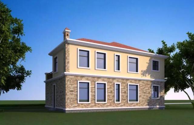 農(nóng)村二層自建房設(shè)計(jì)圖，時(shí)尚經(jīng)典，適合農(nóng)村自建