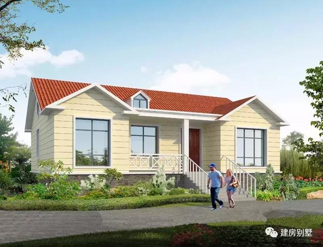 3棟經典一層自建房設計圖，造價十幾萬，是爸媽們喜歡的風格