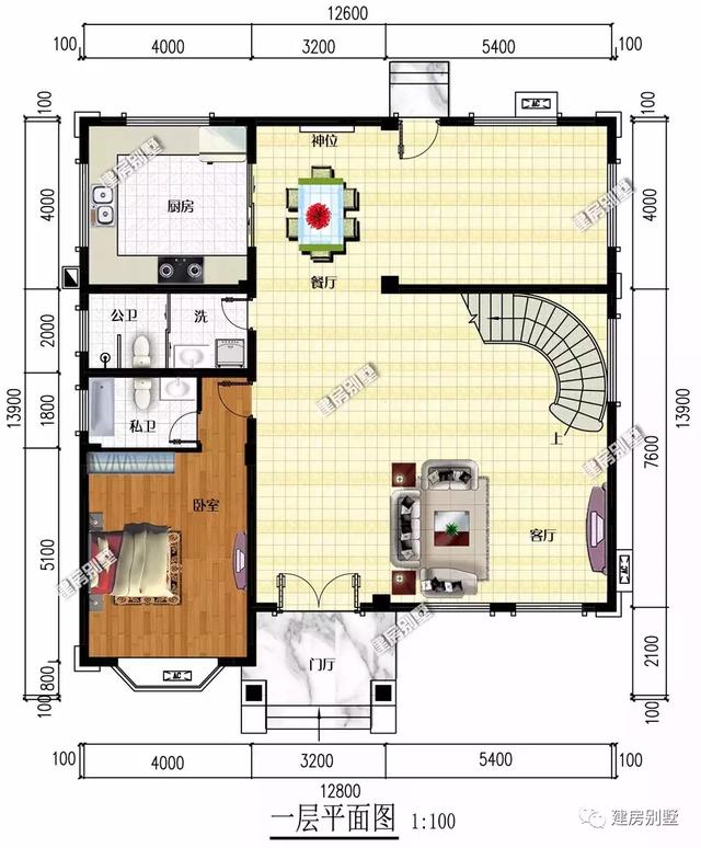 兩棟很吸引人的農村自建房設計圖，外觀美，布局好