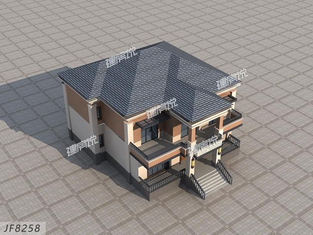 二層中式別墅設計圖，外型極美，中式韻味十足