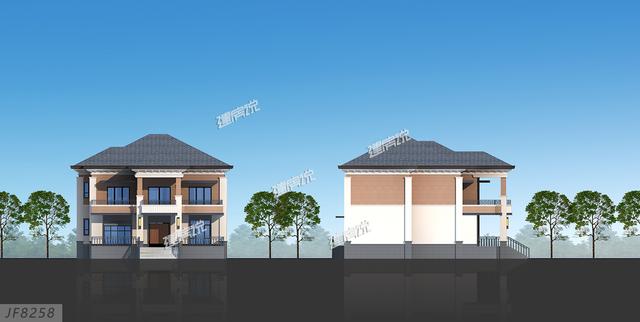 二層中式別墅設計圖，外型極美，中式韻味十足