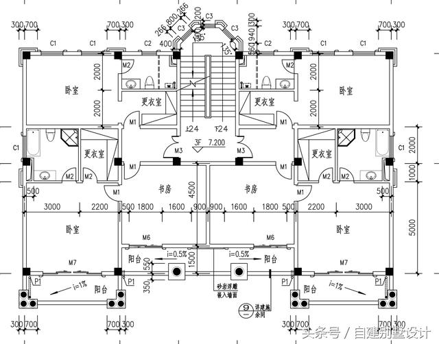 總占地面積350平米的四層歐式別墅設計圖，帶地下室酒窖，豪華大氣。