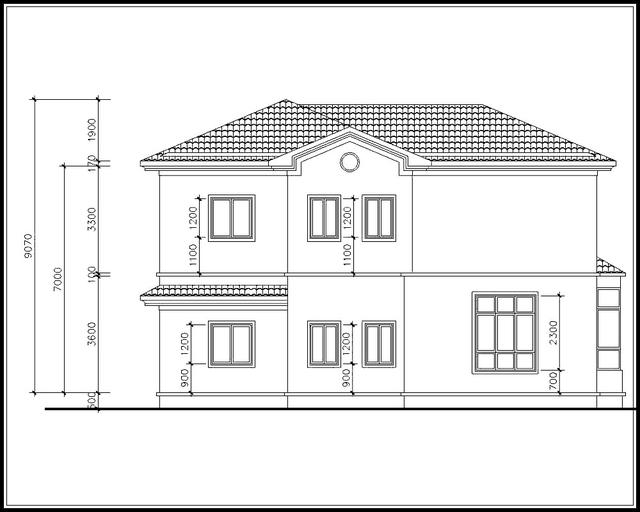 二層農村別墅設計圖，占地面積165平方，經濟實用。