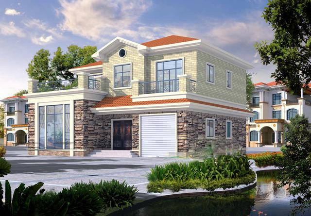 二層農村別墅設計圖，占地面積165平方，經濟實用。