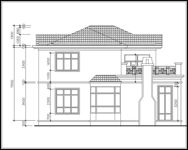 二層農村別墅設計圖，占地面積165平方，經濟實用。