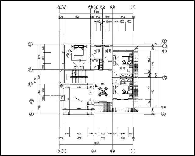 二層農村別墅設計圖，占地面積165平方，經濟實用。