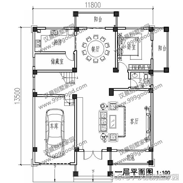 兩款三層復式別墅設計圖，帶入戶式車庫設計和大露臺，顏值美出新高度。
