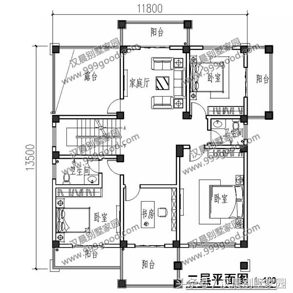 兩款三層復式別墅設計圖，帶入戶式車庫設計和大露臺，顏值美出新高度。