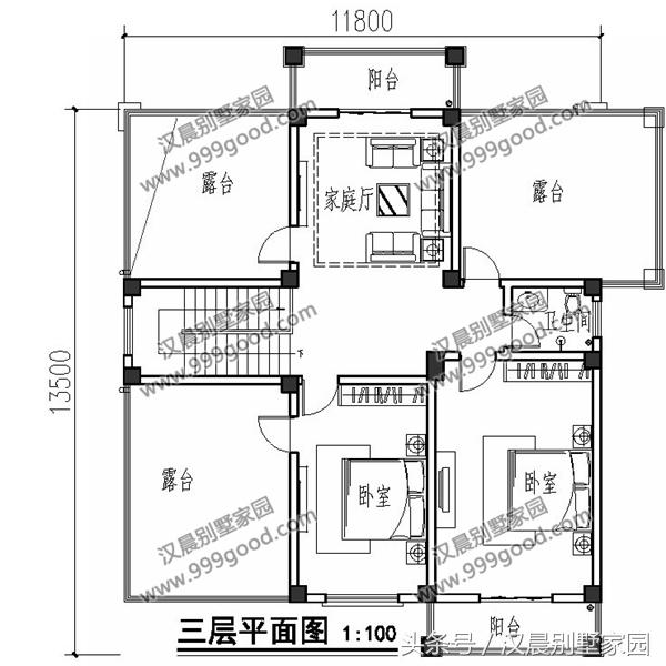 兩款三層復式別墅設計圖，帶入戶式車庫設計和大露臺，顏值美出新高度。