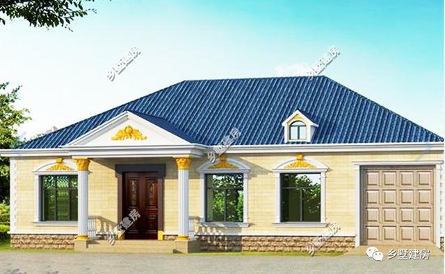 兩棟一層別墅設計圖，帶車庫，造價12萬，你心動嗎？