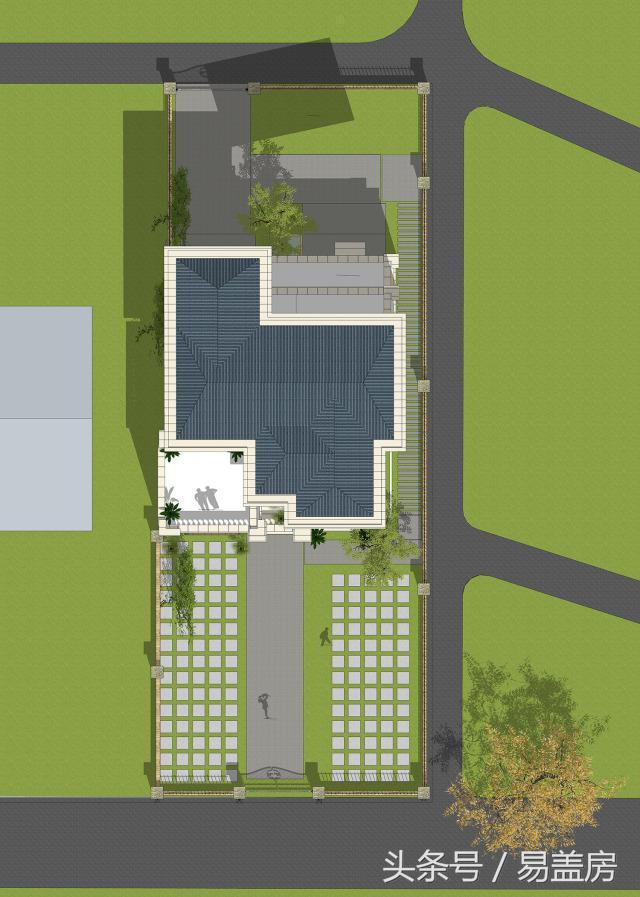 14X11歐式三層別墅設計圖，造型霸氣，引鄰里羨慕，主體造價53萬。