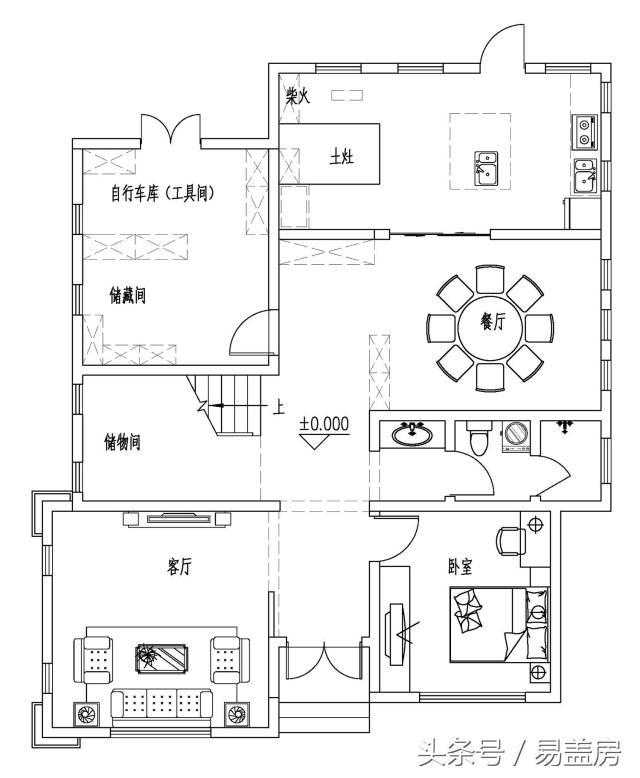 14X11歐式三層別墅設計圖，造型霸氣，引鄰里羨慕，主體造價53萬。