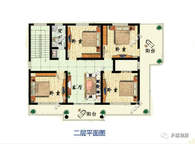 兩棟二層別墅設(shè)計(jì)圖，經(jīng)濟(jì)適用，房間多，采光好，造價(jià)不高，回家建一棟再合適不過來了。