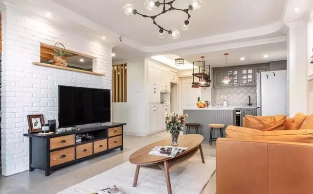 130㎡美式風格裝修，采光，通風，視野都還不錯，完美。